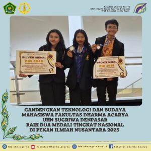 Gandengkan Teknologi dan Budaya, Mahasiswa UHN Sugriwa Raih Dua Medali di Pekan Ilmiah Nusantara 2025 Tingkat Nasional