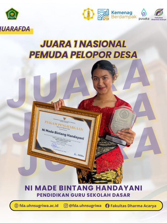 Kemenpora Bersama Kemendesa PDTT Nobatkan Ni Made Bintang Handayani Sebagai Juarai 1 Nasional Pemuda Pelopor 2025