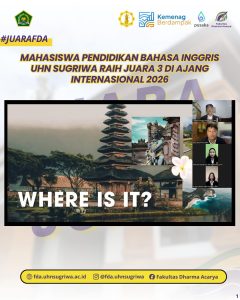 Mahasiswa Pendidikan Bahasa Inggris UHN Sugriwa Raih Juara 3 di Ajang Internasional 2026