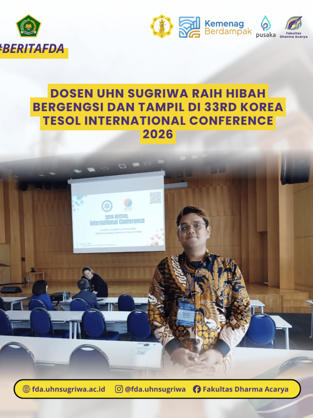 Dosen UHN Sugriwa Raih Hibah Bergengsi dan Tampil di 33rd Korea TESOL International Conference 2026
