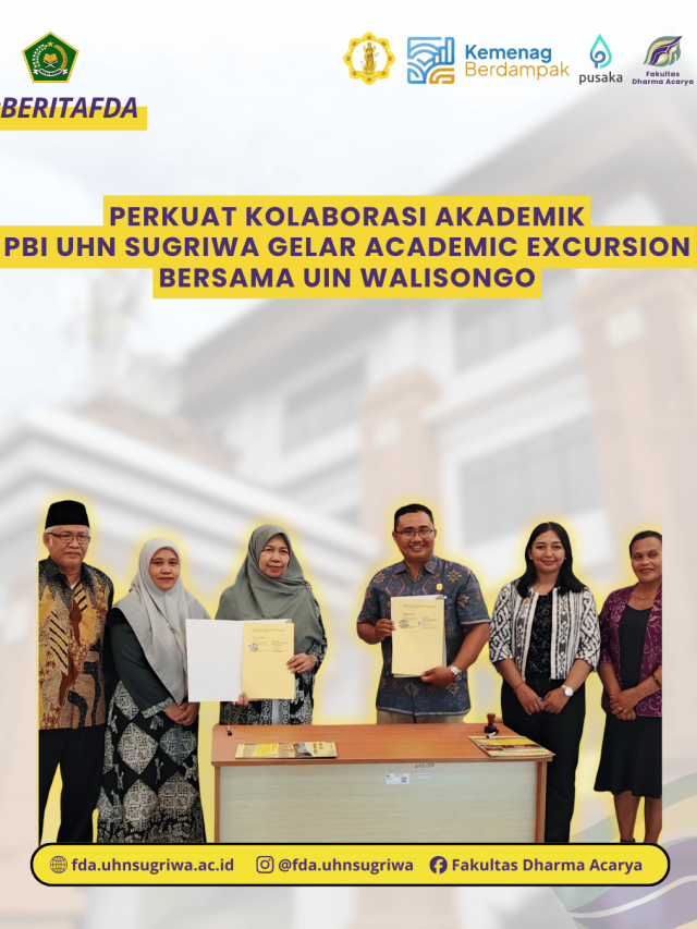 Perkuat Kolaborasi Akademik PBI UHN Sugriwa Gelar Academic Excursion Bersama UIN Walisongo