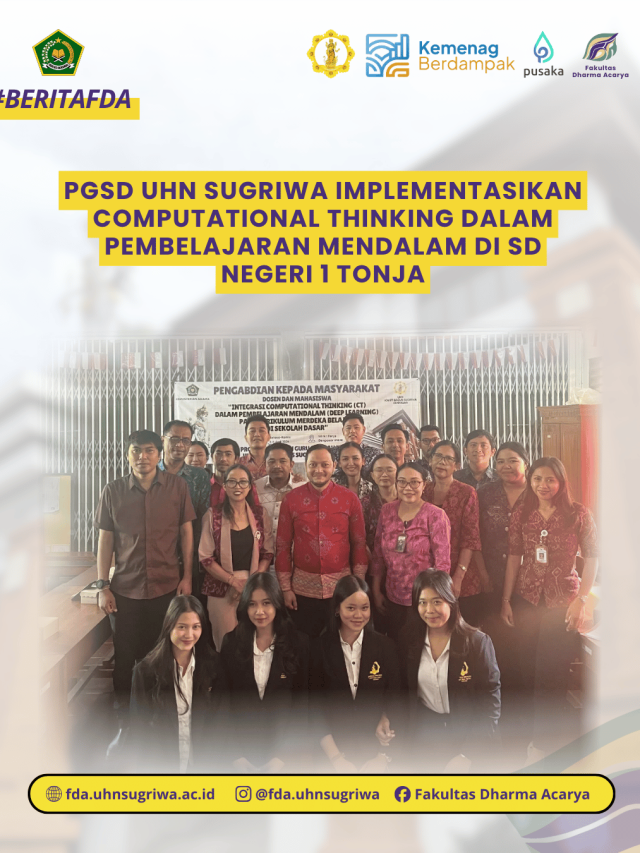 PGSD UHN Sugriwa Implementasikan Computational Thinking dalam Pembelajaran Mendalam di SD Negeri 1 Tonja