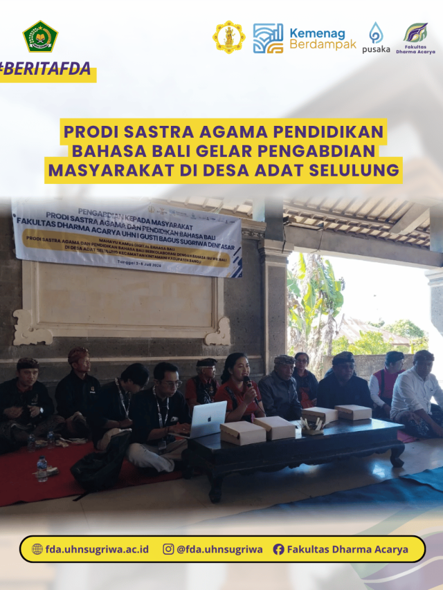 Prodi Sastra Agama Pendidikan Bahasa Bali Gelar Pengabdian Masyarakat di Desa Adat Selulung