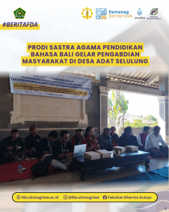 Prodi Sastra Agama Pendidikan Bahasa Bali Gelar Pengabdian Masyarakat di Desa Adat Selulung